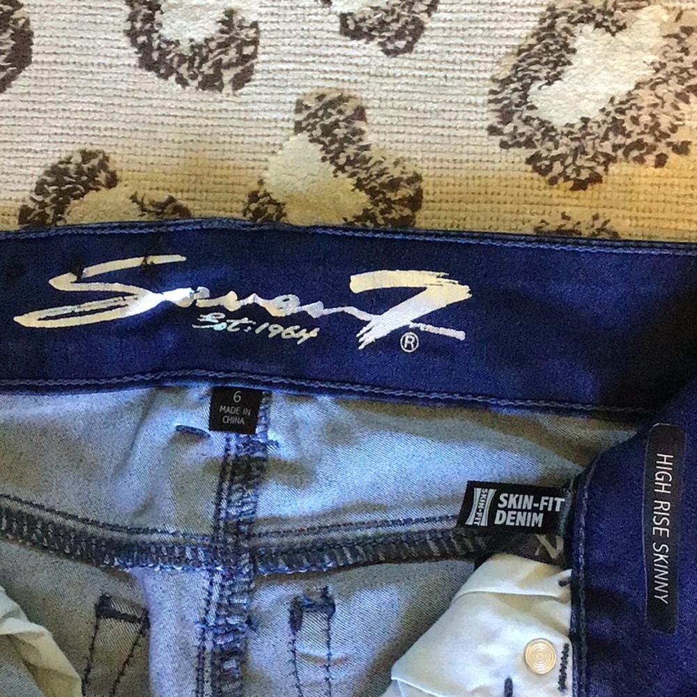 Seven7 dark high rise skinny jean